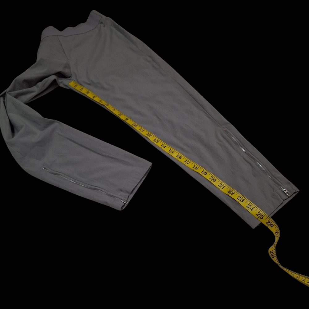 Athleta Mod Trekkie Crop Pants 291743-01 Gray Nylon Zipper Ankle Women Size 8 - Picture 13 of 16
